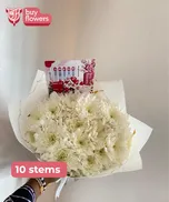 White Chrysanthemums  thumbnail view 9 - BuyFlowers