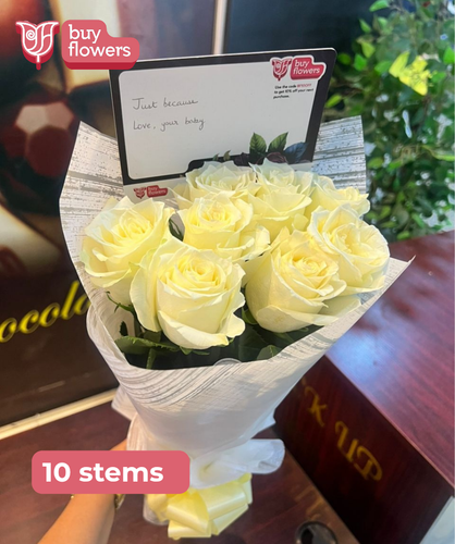 White Roses thumbnail view 8 - BuyFlowers Nigeria