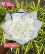 White Chrysanthemums  thumbnail view 5 - BuyFlowers