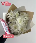 White Chrysanthemums  thumbnail view 4 - BuyFlowers
