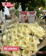 White Roses thumbnail view 7 - BuyFlowers