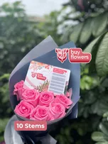 Pink Roses thumbnail view 3 - BuyFlowers