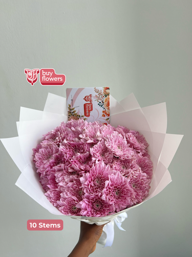 Pink Chrysanthemums  thumbnail view 4 - BuyFlowers Nigeria
