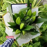 White Lilies/Gypso/Greenery thumbnail view 4 - BuyFlowers