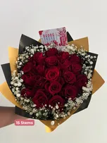 Red Roses/Gypso thumbnail view 9 - BuyFlowers