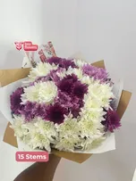 Mixed Coloured Chrysanthemums thumbnail view 4 - BuyFlowers