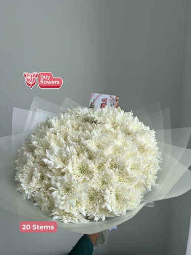 White Chrysanthemums  thumbnail view 2 - BuyFlowers Nigeria