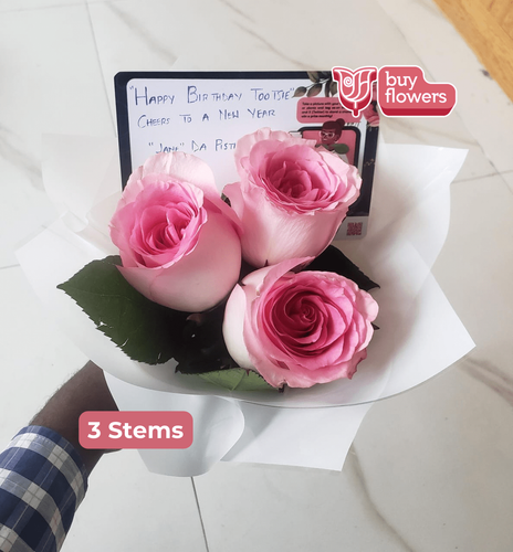 Pink Roses thumbnail view 7 - BuyFlowers Nigeria