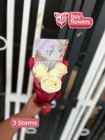White Roses thumbnail view 2 - BuyFlowers