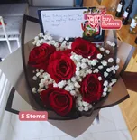 Red Roses/Gypso thumbnail view 20 - BuyFlowers