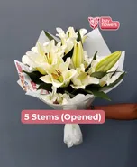 White Lilies thumbnail view 3 - BuyFlowers