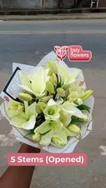 White Lilies thumbnail view 4 - BuyFlowers
