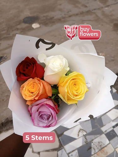 Mixed Colored Roses thumbnail view 4 - BuyFlowers Nigeria
