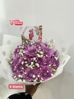Pink Chrysanthemums /Gypso  thumbnail view 3 - BuyFlowers