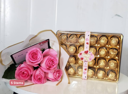 Roses w/ Chocolates  thumbnail view 2 - BuyFlowers Nigeria