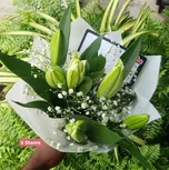 White Lilies/Gypso/Greenery thumbnail view 5 - BuyFlowers