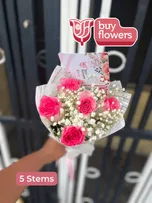 Pink Roses/Gypso thumbnail view 10 - BuyFlowers