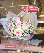 Pink Roses/Gypso thumbnail view 9 - BuyFlowers