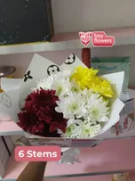 Mixed Coloured Chrysanthemums thumbnail view 14 - BuyFlowers