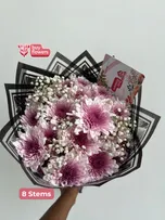 Pink Chrysanthemums /Gypso  thumbnail view 2 - BuyFlowers
