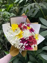 Mixed Coloured Chrysanthemums /Gypso thumbnail view 11 - BuyFlowers