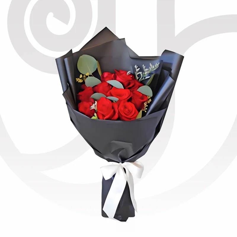 Red Roses/Greenery - Fresh flower delivery | Buy online at BuyFlowers