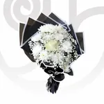 White Rose / Chrysanthemums / Gypso