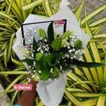 White Lilies/Gypso/Greenery thumbnail view 6 - BuyFlowers