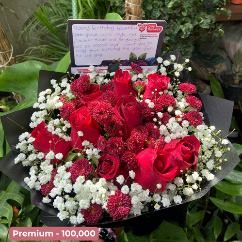 Romantic Red thumbnail view 2 - BuyFlowers Nigeria