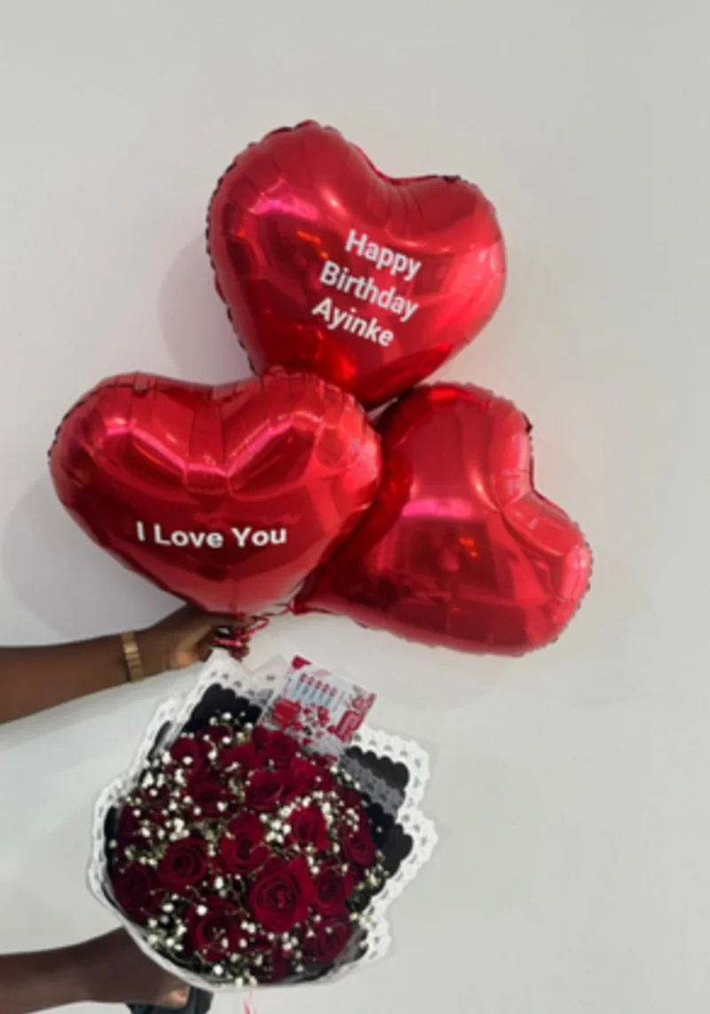 Triple Helium Balloon - Fresh flower delivery | Buy online at BuyFlowers
