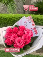 Pink Roses thumbnail view 5 - BuyFlowers