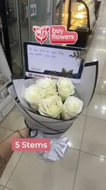 White Roses thumbnail view 3 - BuyFlowers