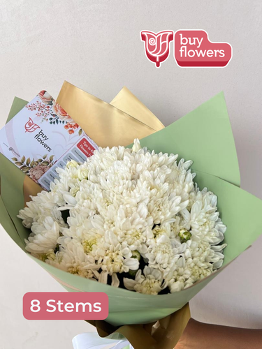 White Chrysanthemums  thumbnail view 3 - BuyFlowers Nigeria