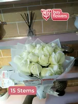 White Roses thumbnail view 5 - BuyFlowers