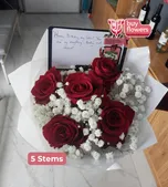 Red Roses/Gypso thumbnail view 21 - BuyFlowers
