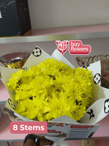 Yellow Chrysanthemums  thumbnail view 4 - BuyFlowers Nigeria