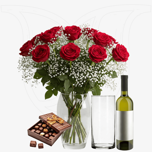 Deluxe Rose Combo thumbnail view 1 - BuyFlowers Nigeria