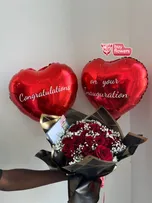 Double Helium Balloon thumbnail view 2 - BuyFlowers