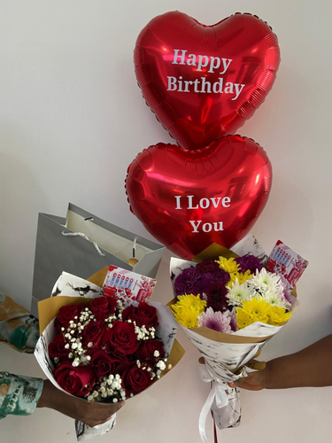 Double Helium Balloon thumbnail view 3 - BuyFlowers Nigeria