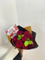 Red Roses/Greenery thumbnail view 1 - BuyFlowers